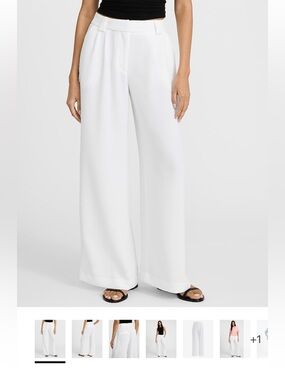 NWT Express Signature Crepe High Waisted Relaxed Trouser